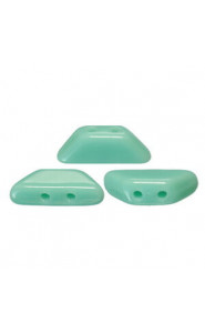 Les perles par Puca® Tinos beads Opaque Green Turquoise 63130